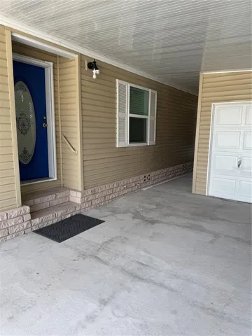 Entry and golf cart garage