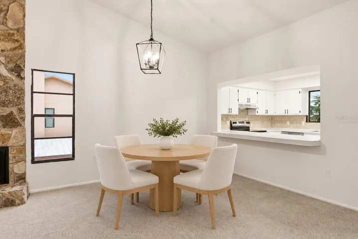 Virtually Staged Dining area