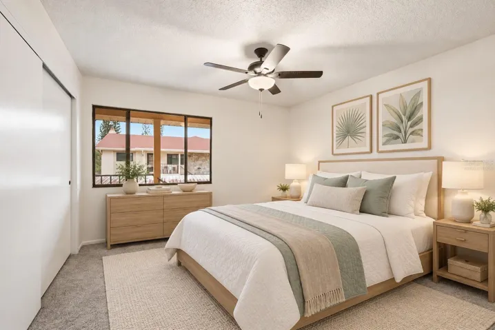 Virtually Staged Guest Bedroom
