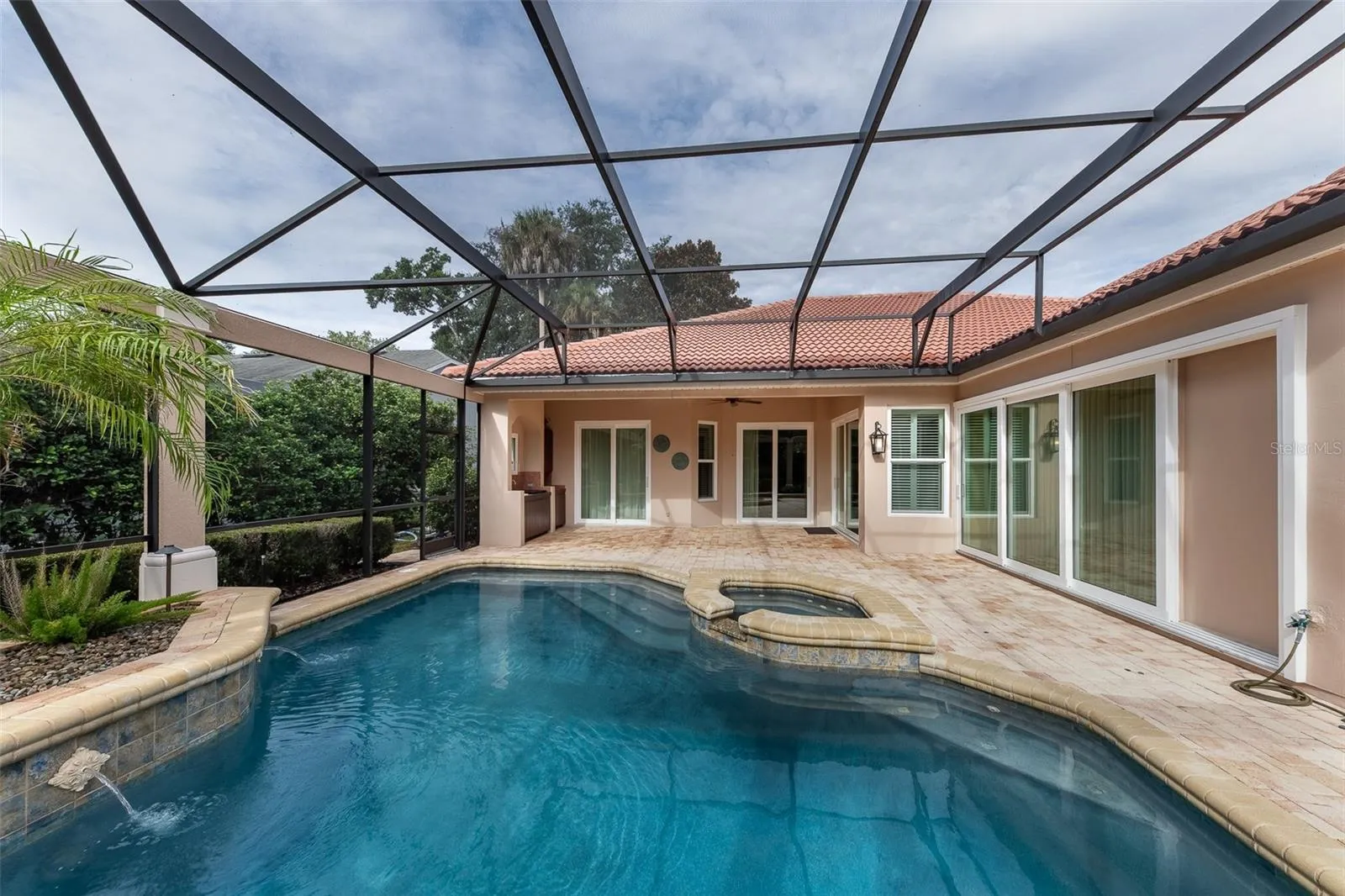 Large saltwater pool