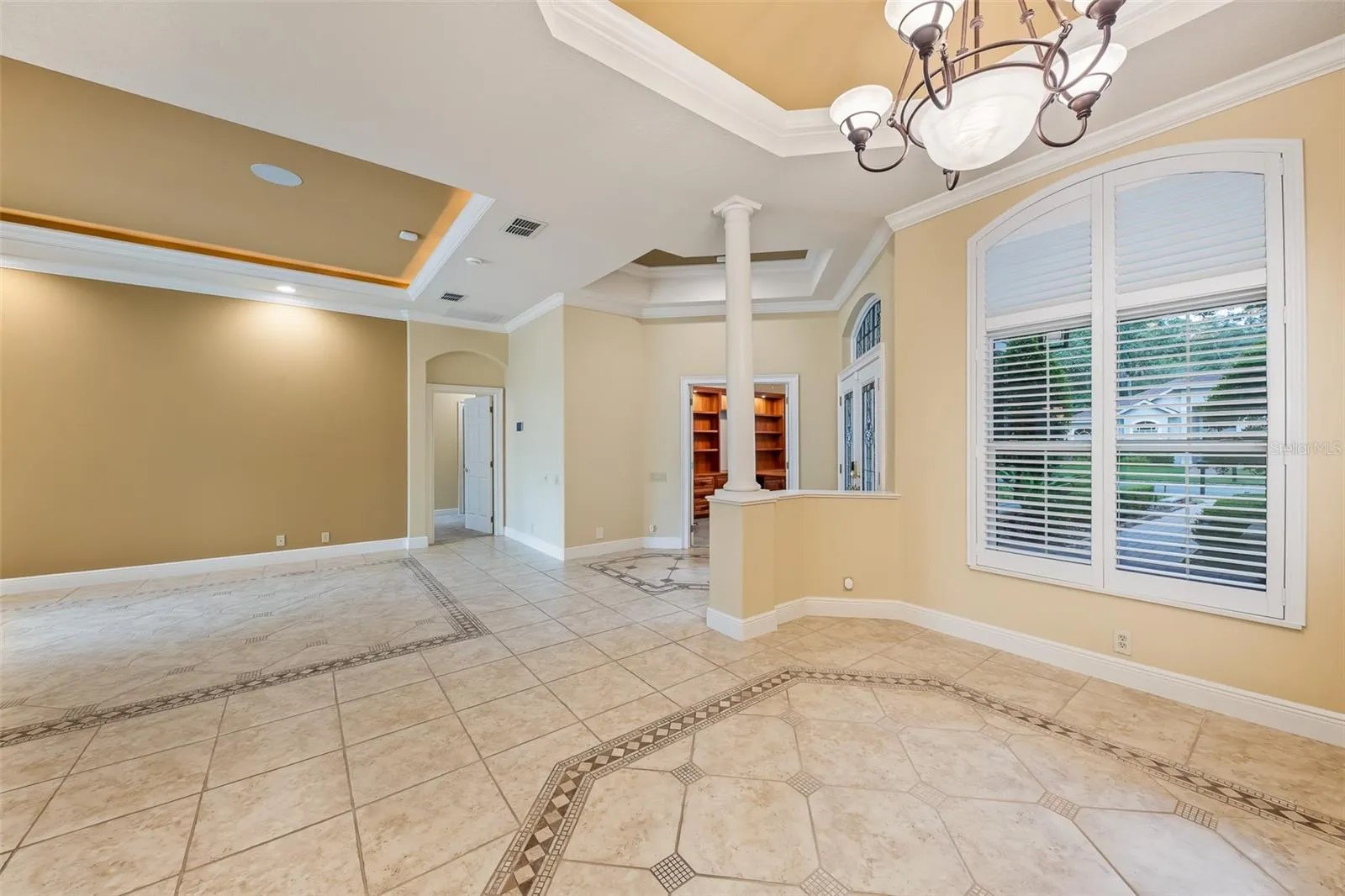 Formal living and dining areas