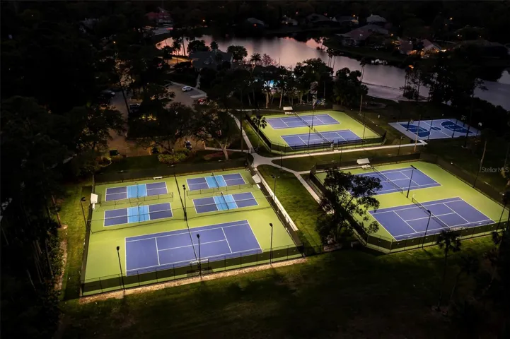 Night lighting for sport courts