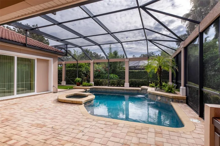 Large paver patio