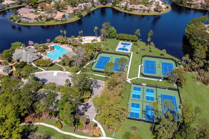 Community amenities and lake