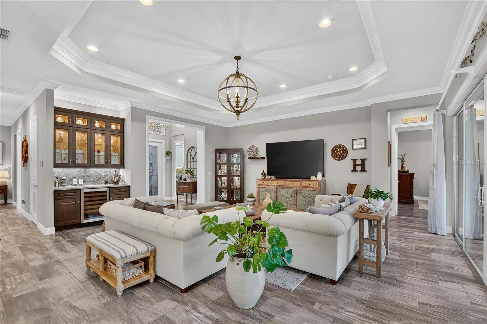 Great Room View to Interior Front Entry
