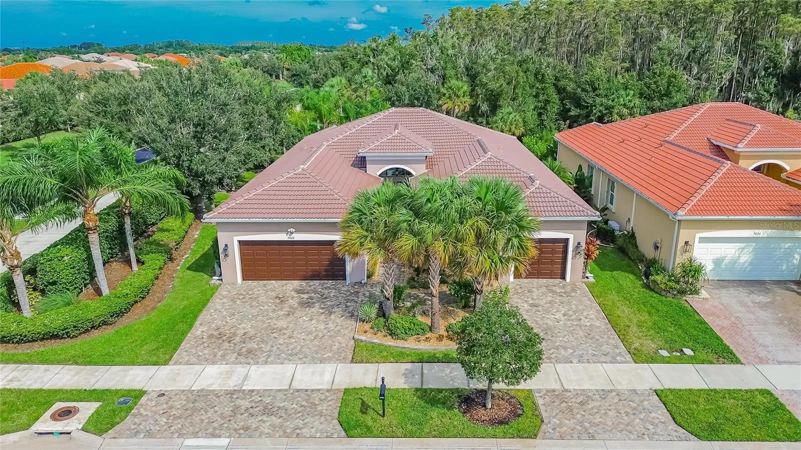 Aerial Front Exterior View