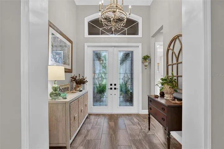 Interior Front Entry w/ Wood Frame Finished