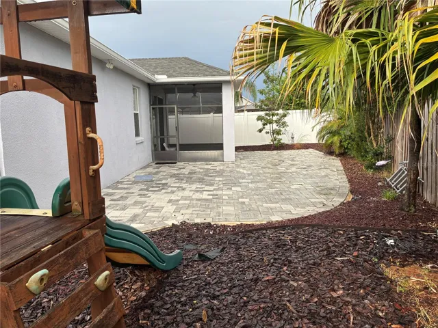 Backyard area