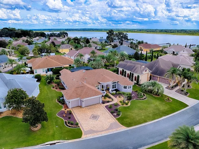 AERIAL VIEW SHOWING LAKE MIONA A FEW BLOCKS AWAY.