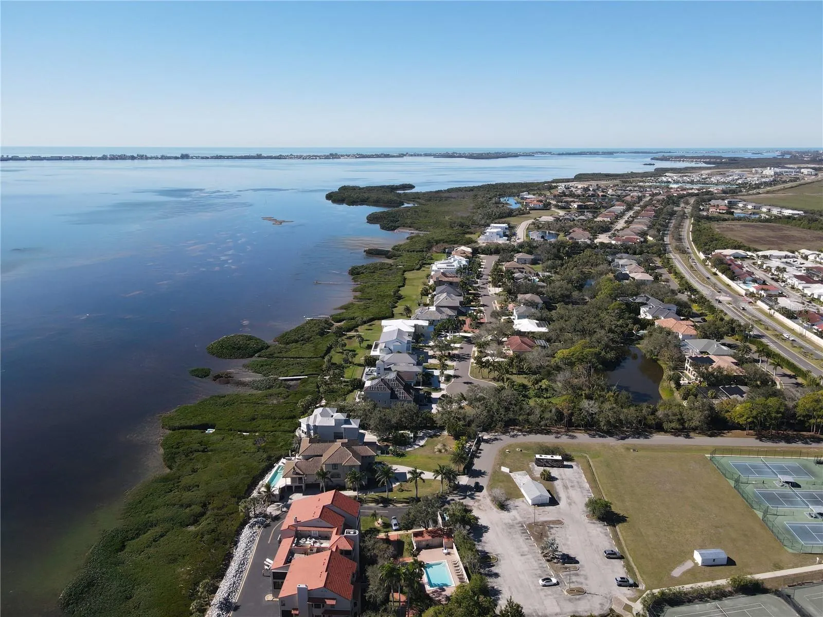 Aerial of the area
