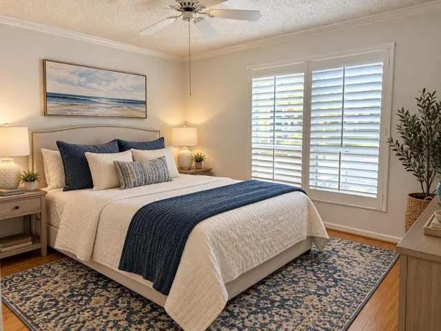 Virtually staged bedroom #2