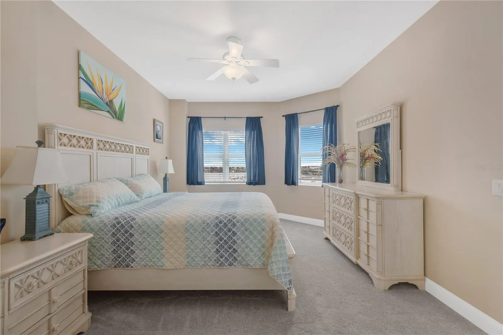 Loads of Natural Light fill the Primary Bedroom