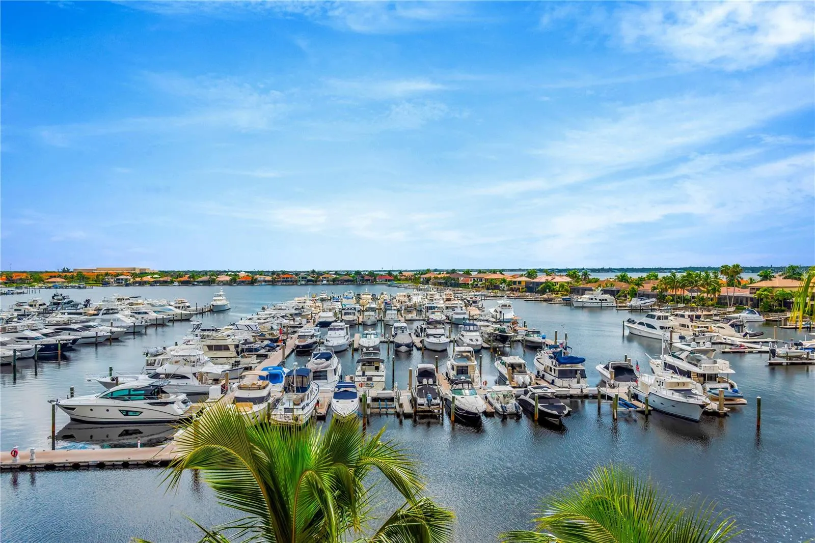 Marina view from the covered lanai