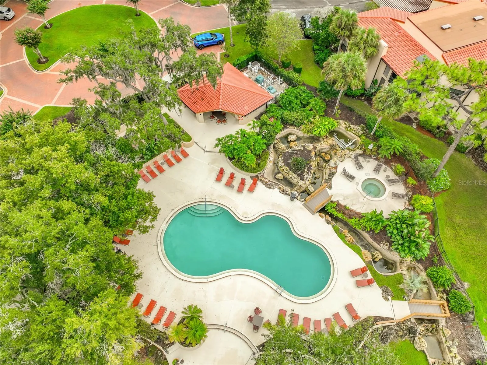 Arial View of pool