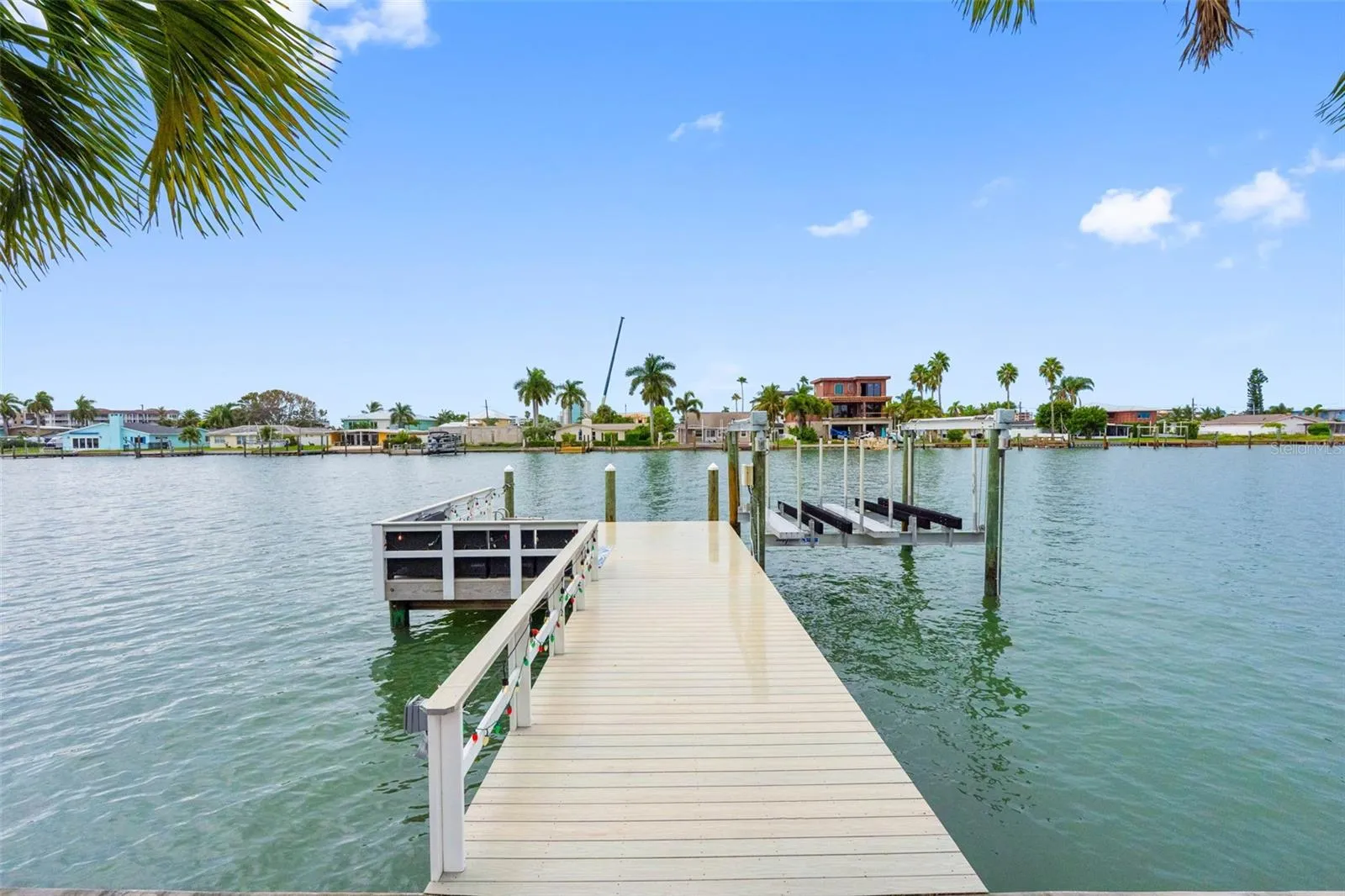 Composite dock with 10,000 lb lift.