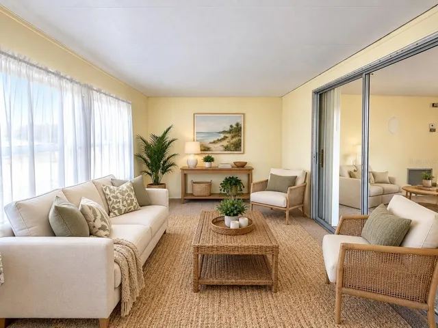 Enclosed Florida Room - Virtually Staged