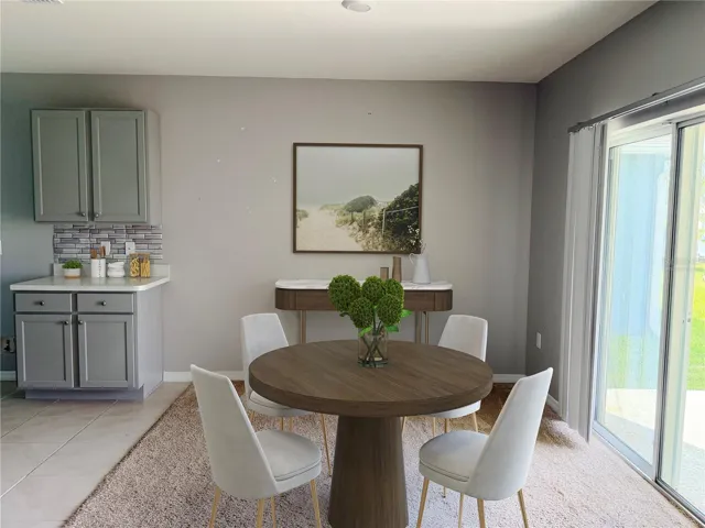 Virtually Staged Dining Room