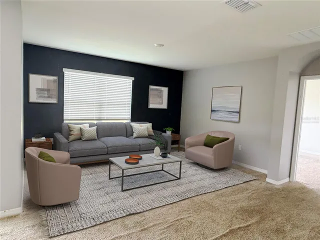 Virtually Staged Living Room