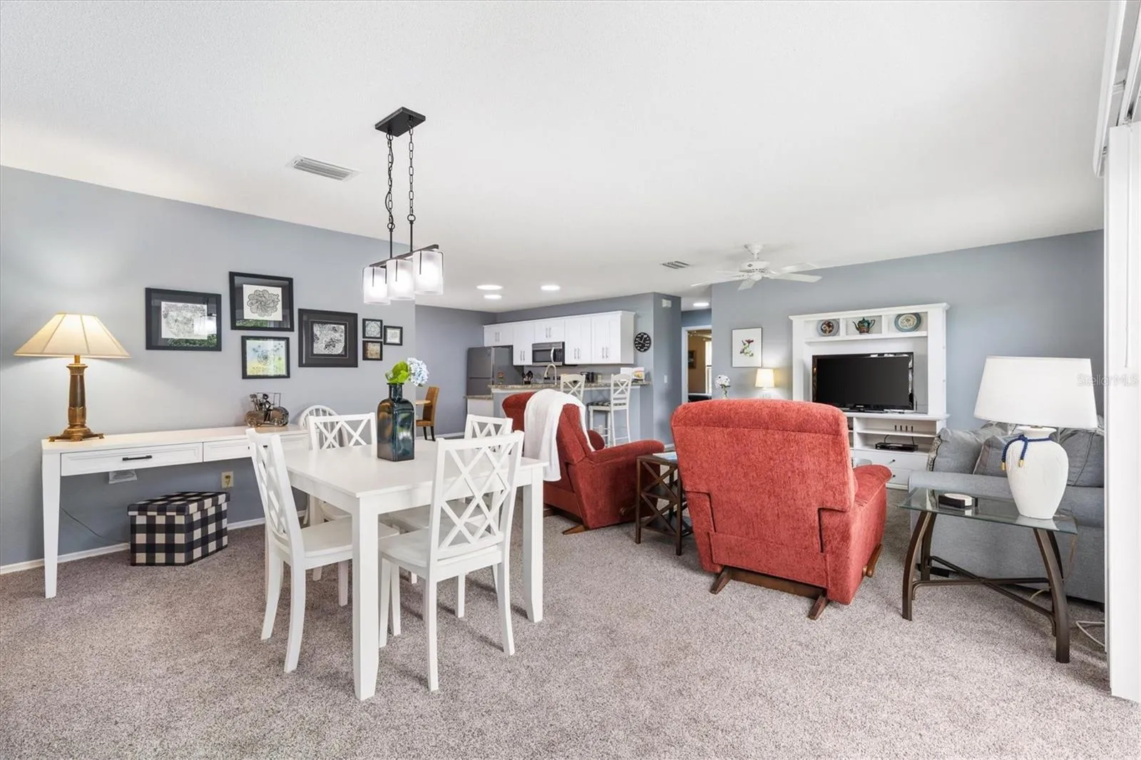 OPEN CONCEPT LIVING ROOM &amp; KITCHEN