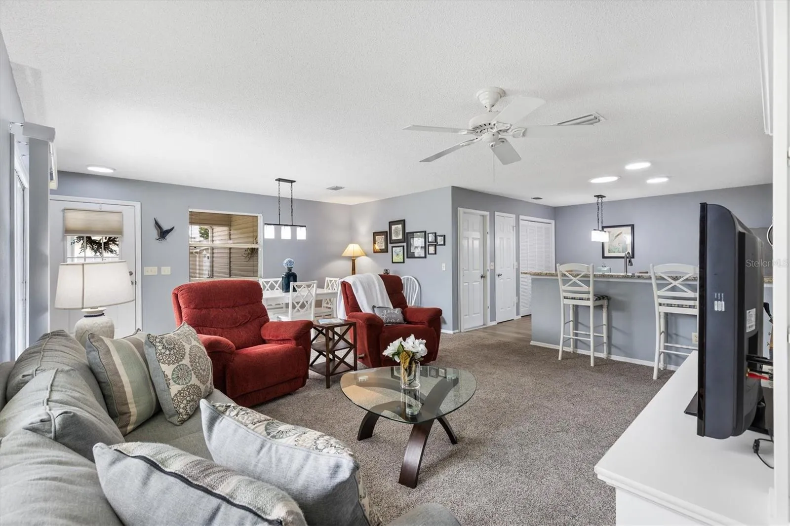 OPEN CONCEPT LIVING ROOM &amp; KITCHEN