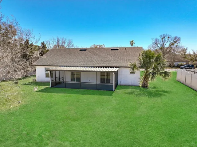 View of entire backyard.