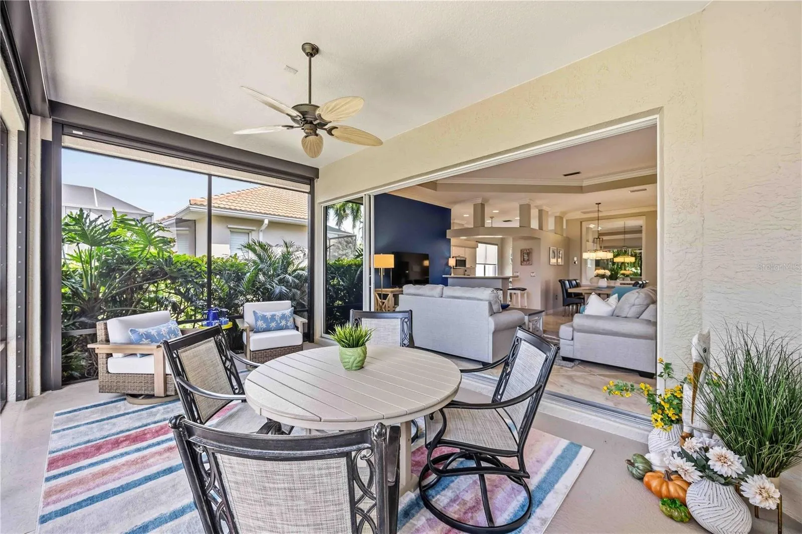 Screen Porch with Hurricane Impact Screens