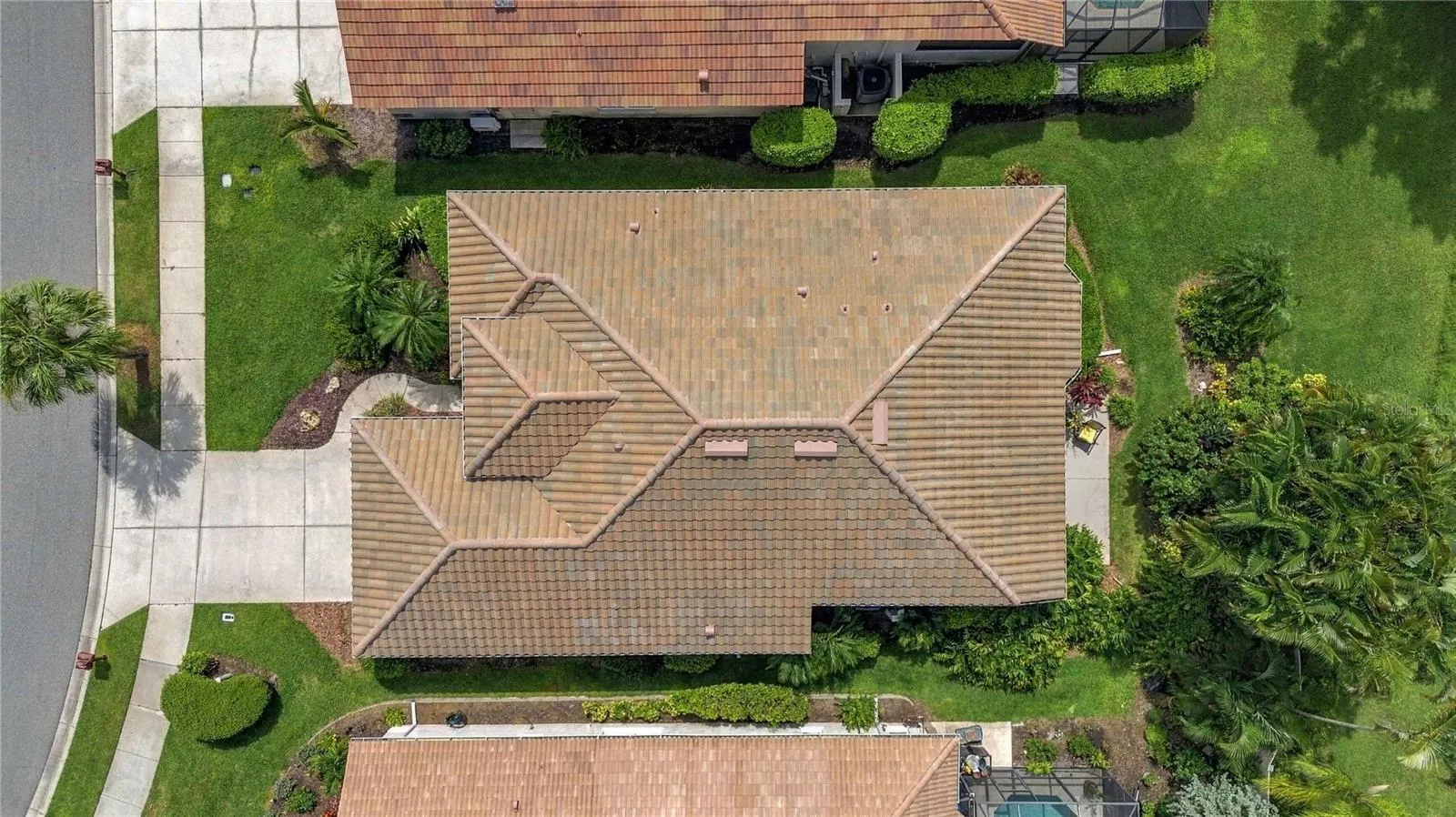 Aerial of home - new roof!