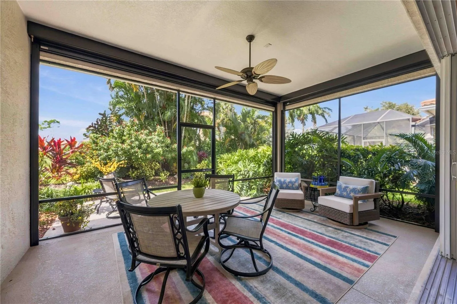Screen Porch with Hurricane Impact Screens