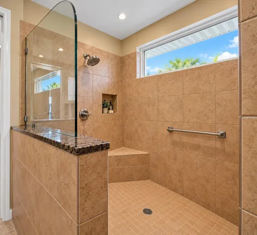 Master walk-in shower.