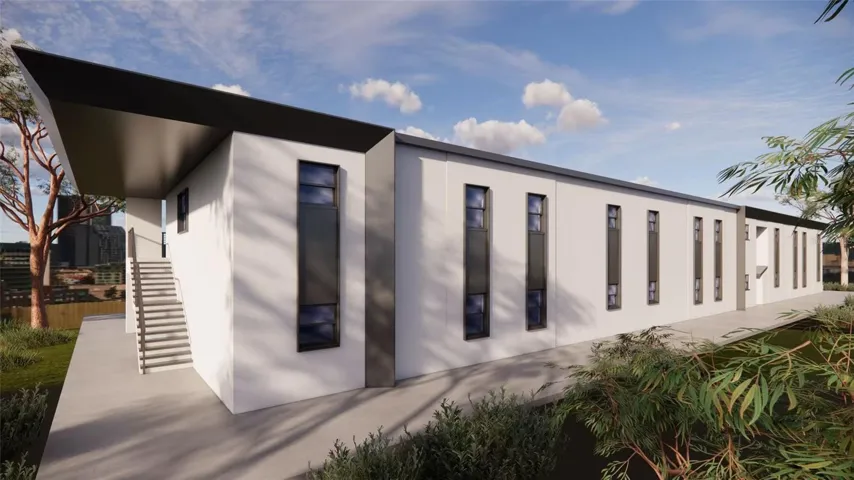 Conceptual rendering of the proposed 12-unit multifamily development.