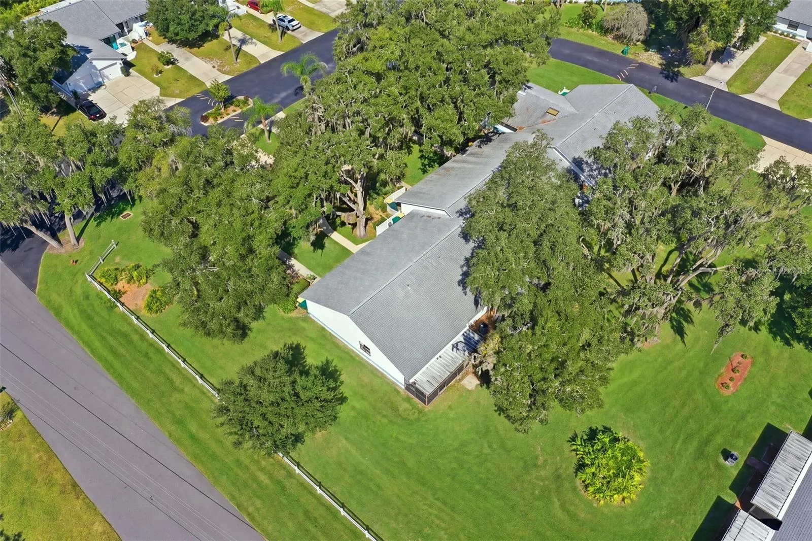 ariel view of roof