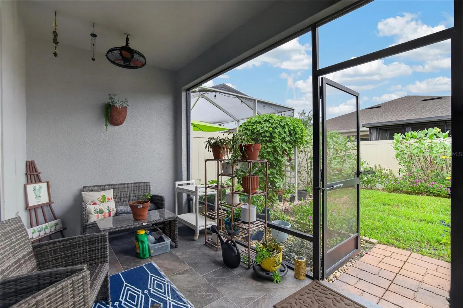 Enjoy fresh air from the screened lanai without inviting every Florida mosquito to dinner