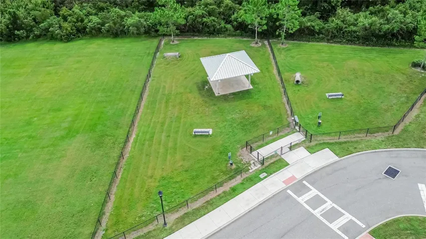 Even four legged residents have a place to play at the Cypress Preserve community dog park