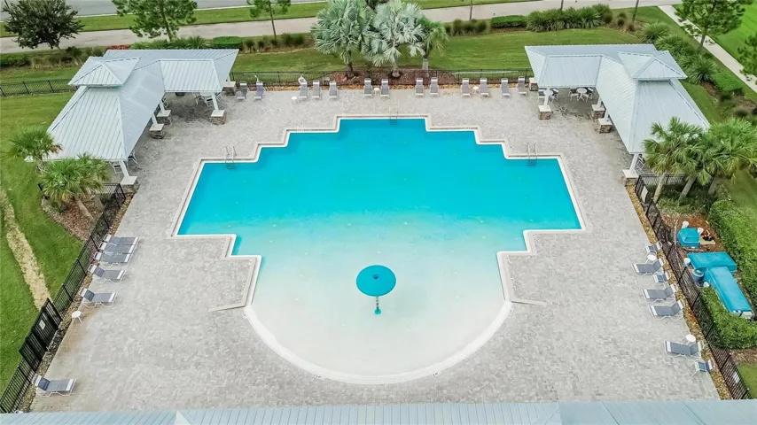 The sparkling community pool offers an easy escape for sunny afternoons and relaxed Florida weekends