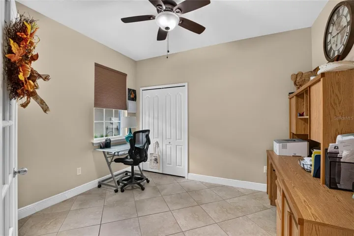 A second view highlights the room's natural light, useful proportions and generous closet storage