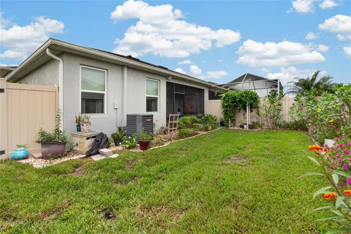 A private green space offers room for pets, play or gardening without the upkeep of an oversized yard