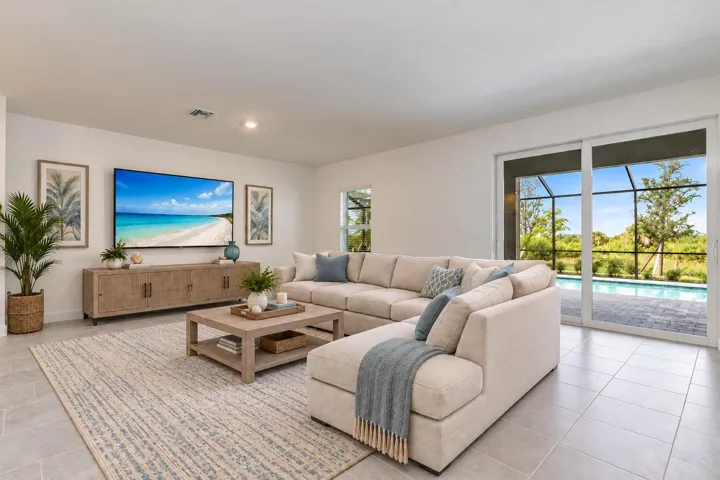 Virtually Staged Living Room