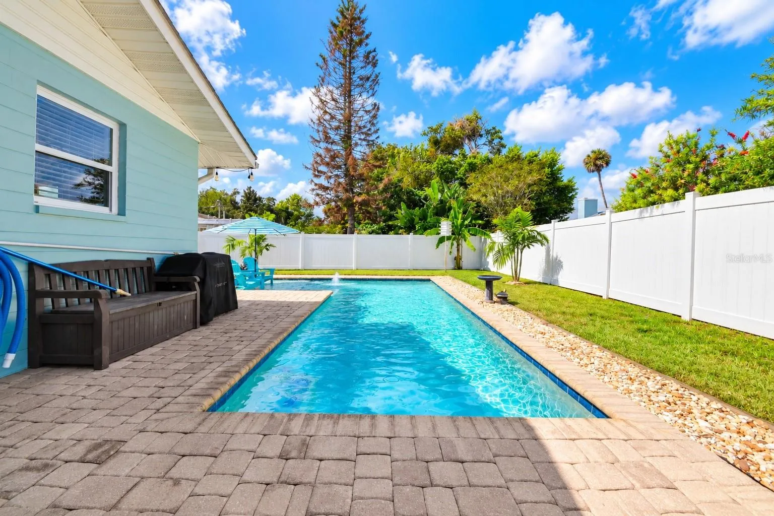 Pool is perfect for laps