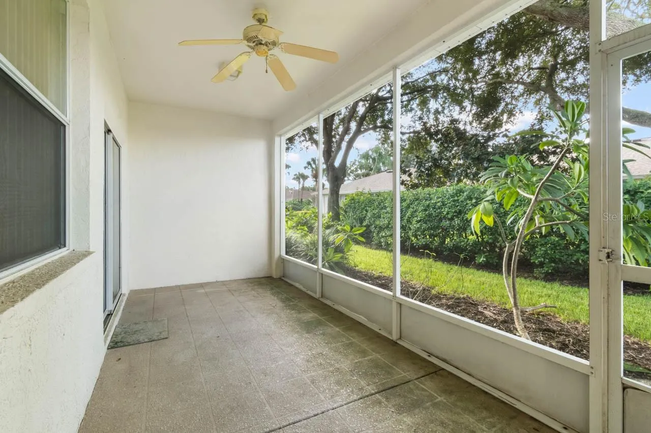 Screened lanai