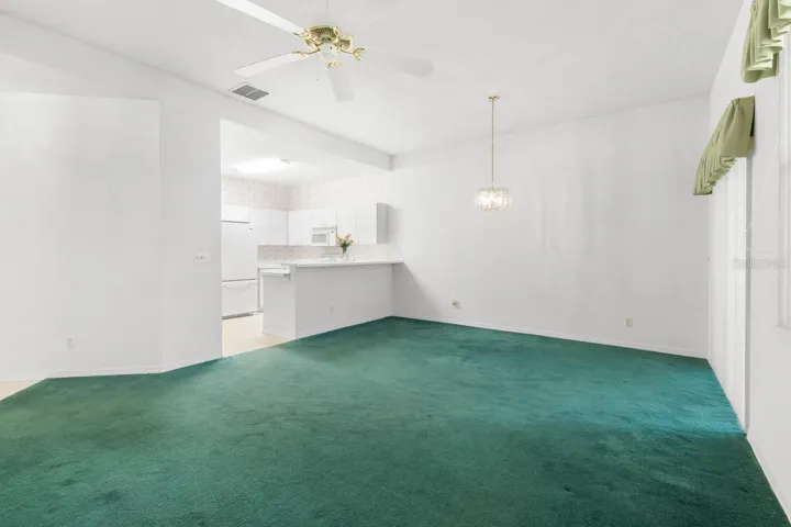 Great room and kitchen