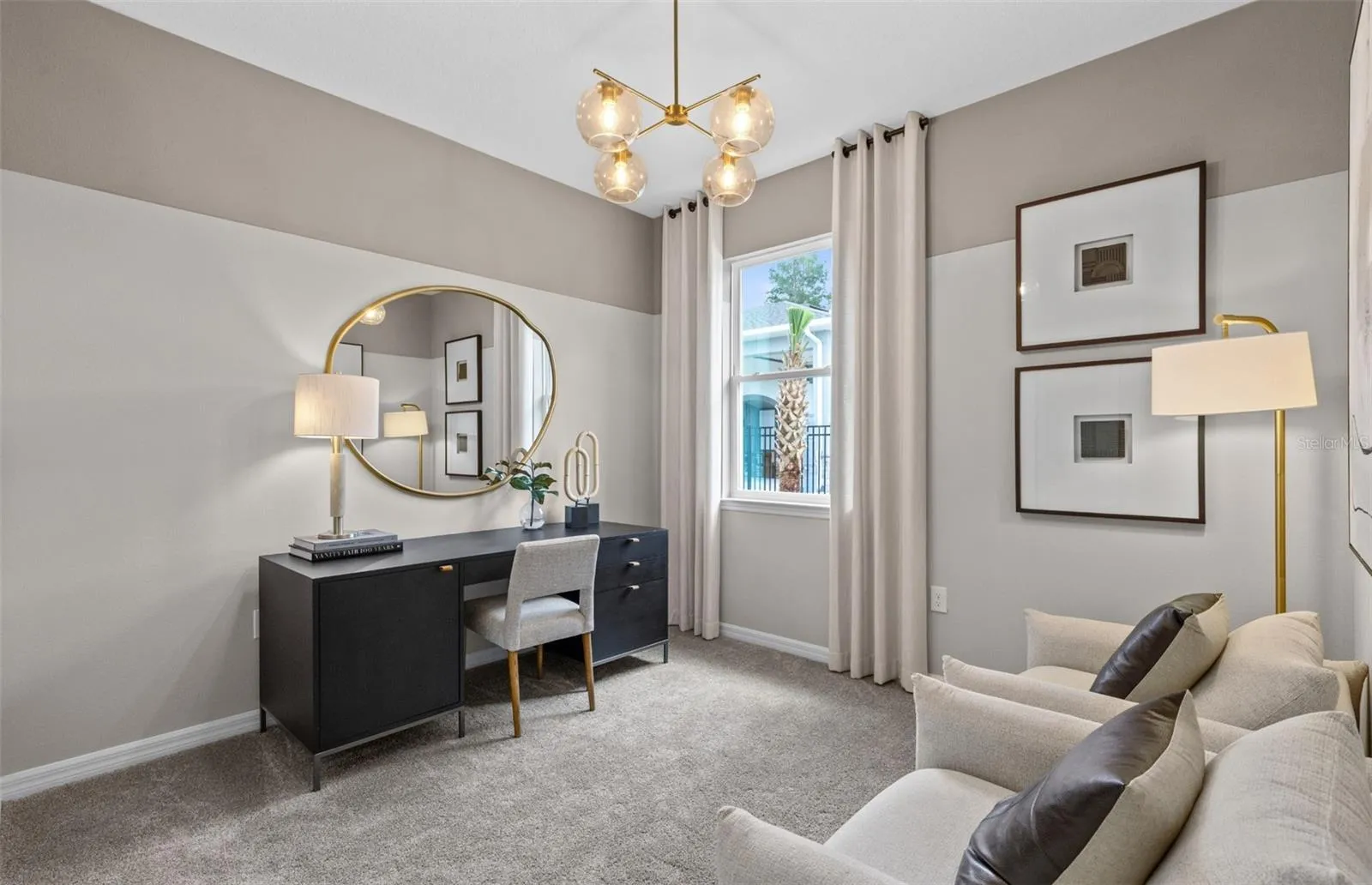 Model Home Design Only. Pictures and furnishings are for illustrative purposes only. Elevations, colors and options may vary. Furniture is for model home staging only.