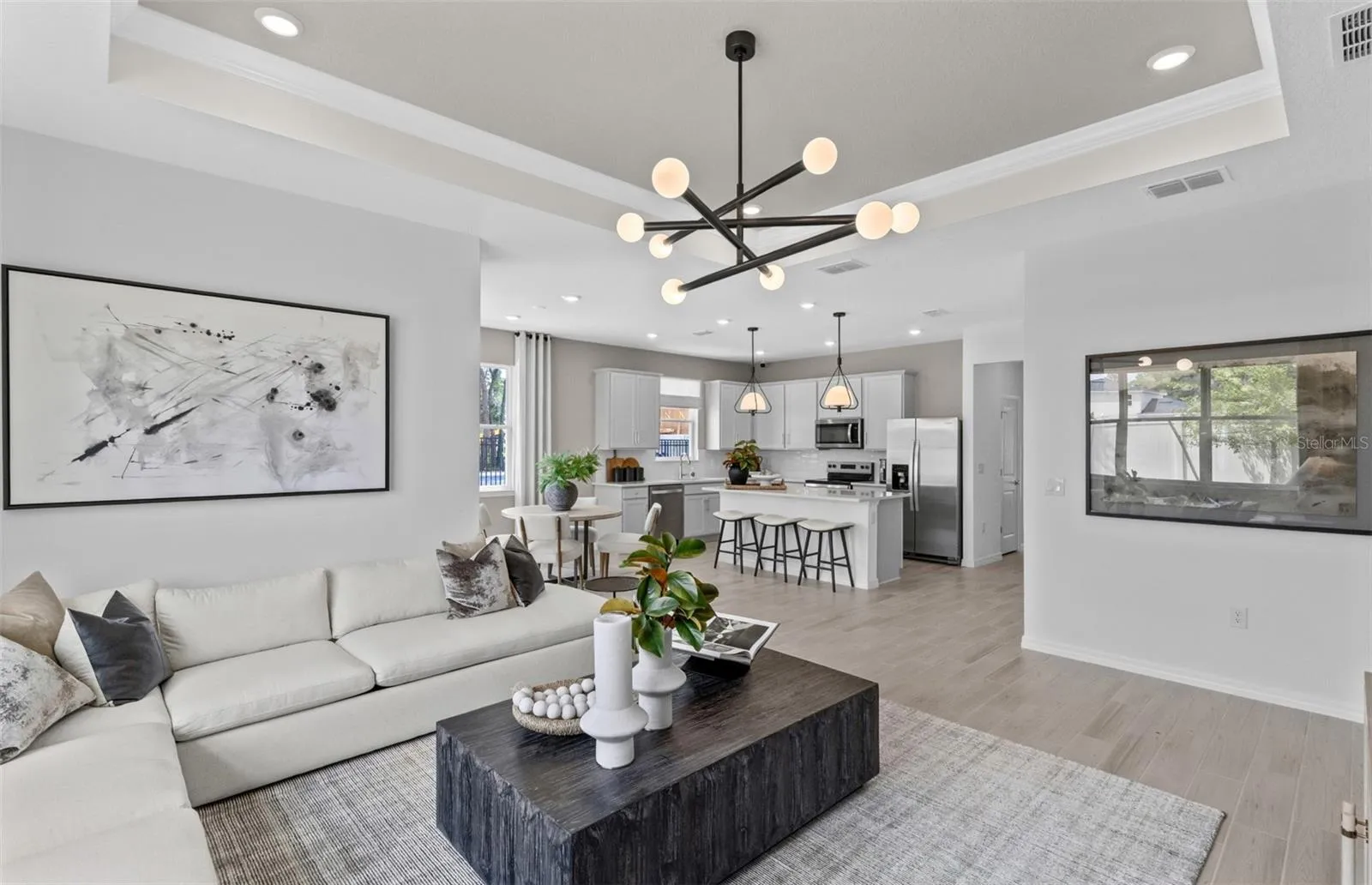 Model Home Design Only. Pictures and furnishings are for illustrative purposes only. Elevations, colors and options may vary. Furniture is for model home staging only.