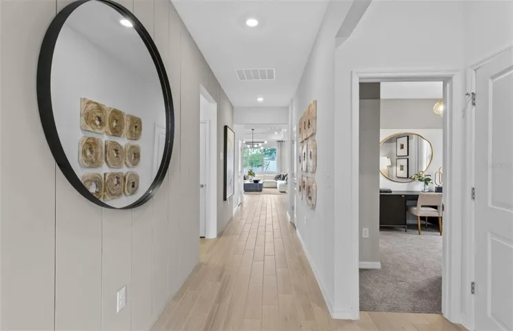 Model Home Design Only. Pictures and furnishings are for illustrative purposes only. Elevations, colors and options may vary. Furniture is for model home staging only.