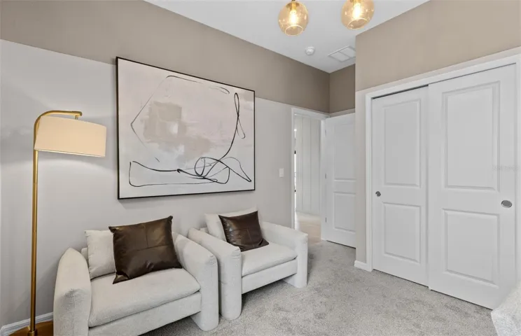 Model Home Design Only. Pictures and furnishings are for illustrative purposes only. Elevations, colors and options may vary. Furniture is for model home staging only.