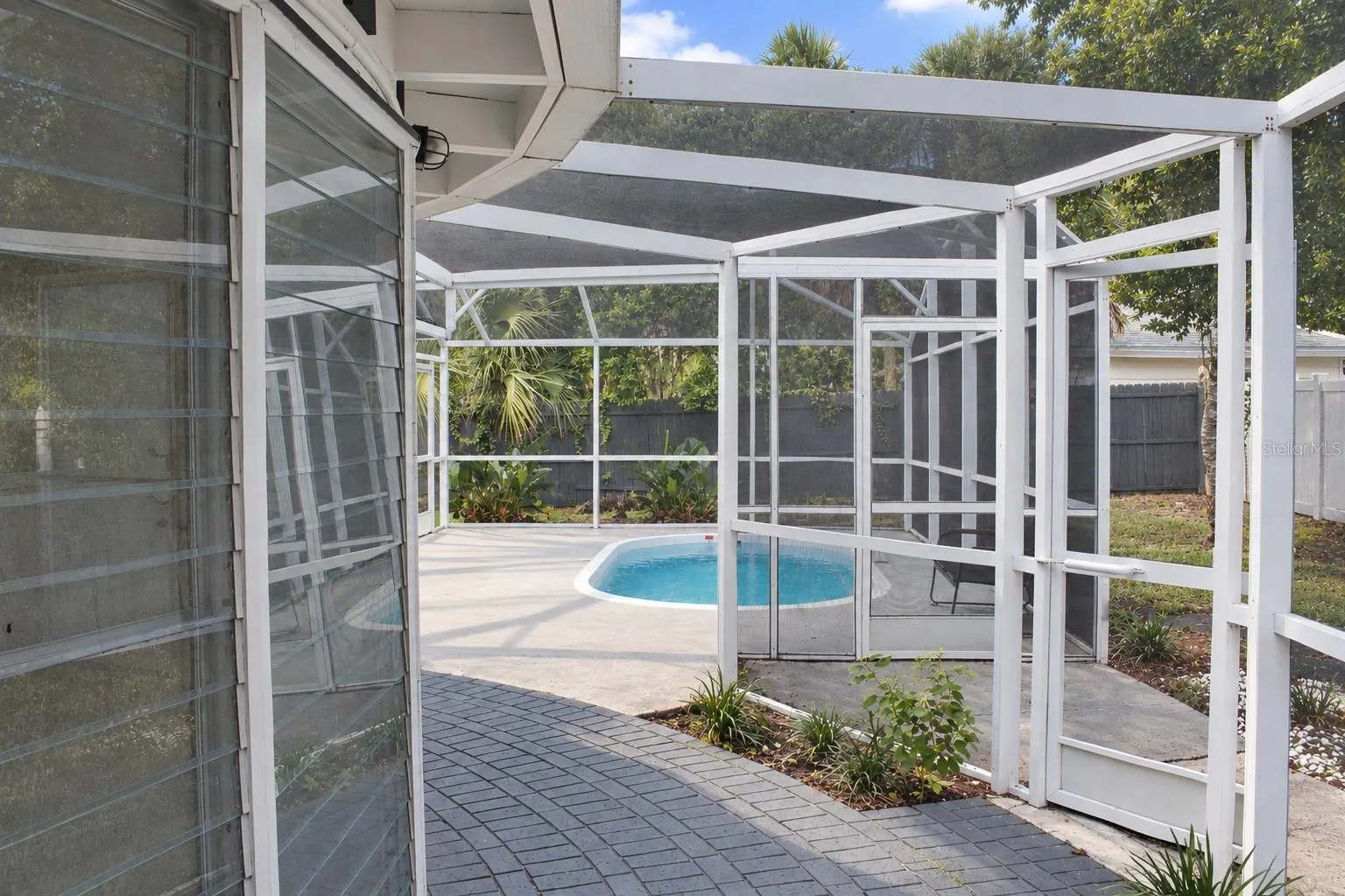 Back Patio/ pool, facing West