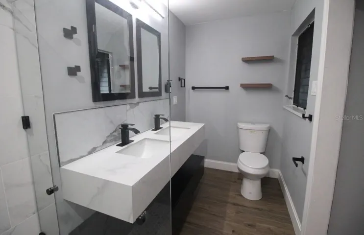 Primary bath double vanity