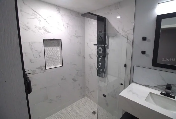 Primary bath walk-in shower