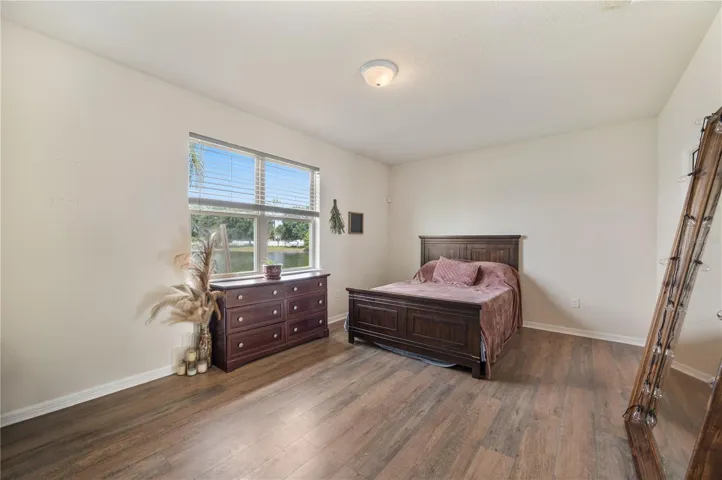 Primary Bedroom with Pond Views