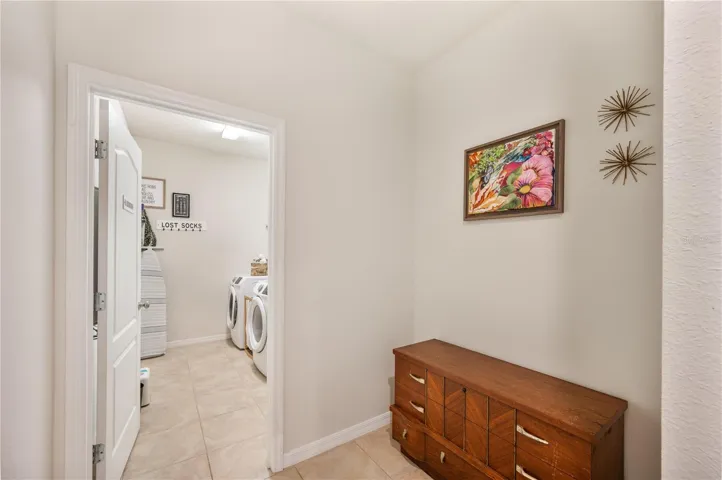 Looking into Laundry Room