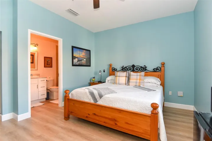 Bedroom 1 with separate outside entrance.